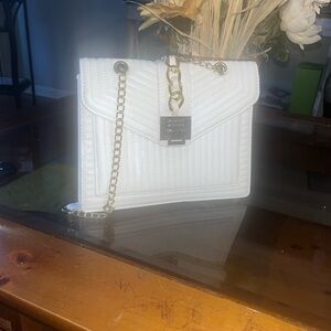 White Quilted Shoulder Bag